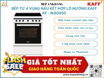 Lò Nướng Kết Hợp Bếp Từ Có 4 Vùng Nấu KAFF KF-IK60850 - Made In Thailand